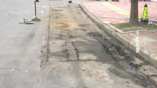 市區(qū)工農路路面輕微下沉 與地鐵施工無關